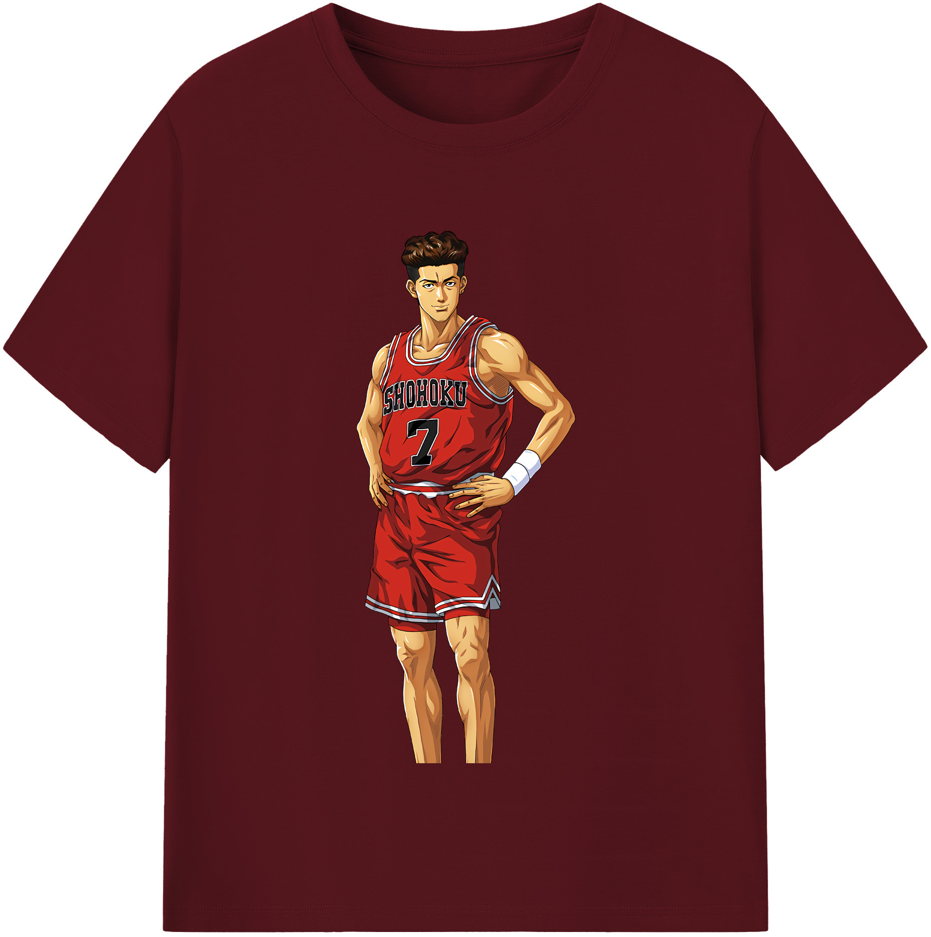 SLAM DUNK／スラムダンク 綿100％半袖Tシャツ（フロントプリント）